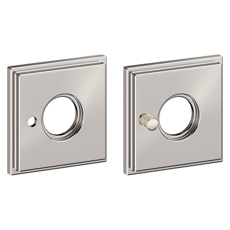 Baldwin Privacy Rosettes Lifetime Bright Nickel R049.055.PV